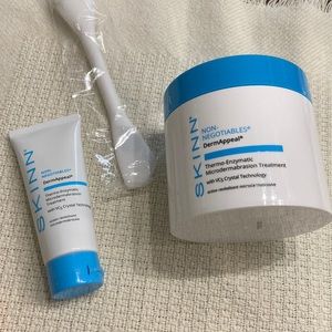 Skinn non-negotiable deem appeal, massage wand and 1oz travel